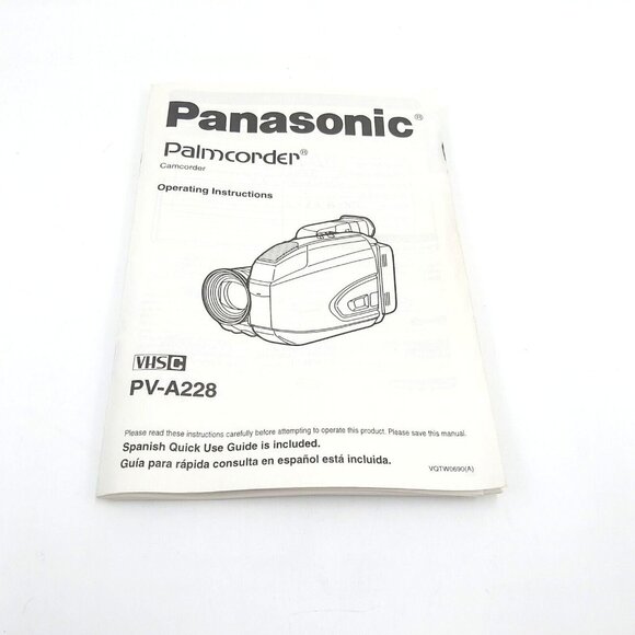 Panasonic Palmcorder Model PV-A228D 23x Zoom-Leather Bag-Battery-Tapes - Picture 12 of 14